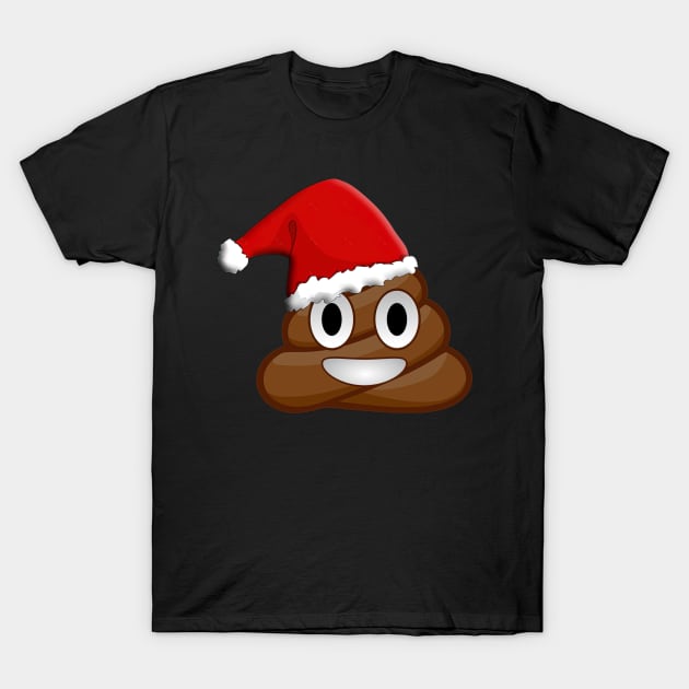 Christmas Poop Emoji T-Shirt by EmilyCharlotty